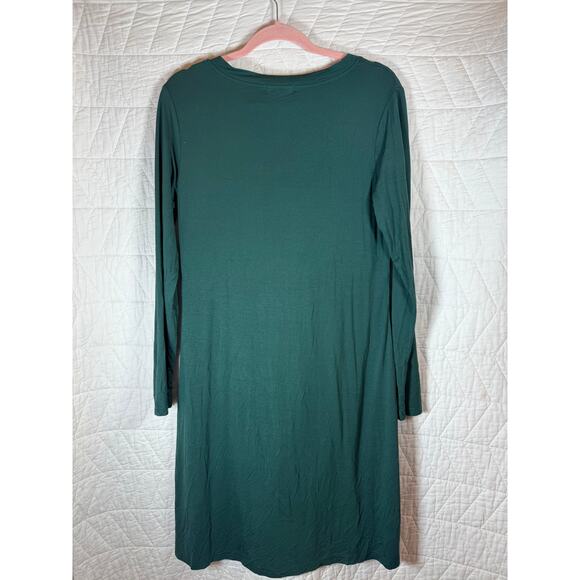 Bearsland Christmas Maternity Nursing Breastfeeding Dress Pockets Size Large - Picture 2 of 7